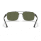 Ray-Ban RB3687 Sunglasses - Mens, Gunmetal Frame, Green Lens, Polarized, 58, RB3687-004-58-58