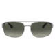 Ray-Ban RB3687 Sunglasses - Mens, Gunmetal Frame, Grey Gradient Lens, 58, RB3687-004-71-58