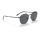 Ray-Ban RB3772 Rob Sunglasses, Black Frame, Dark Grey Lens, 54, RB3772-002-B1-54