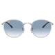 Ray-Ban RB3772 Rob Sunglasses, Silver Frame, Clear Gradient Blue Lens, 54, RB3772-003-3F-54