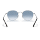 Ray-Ban RB3772 Rob Sunglasses, Silver Frame, Clear Gradient Blue Lens, 54, RB3772-003-3F-54