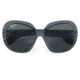 Ray-Ban RB4098 Jackie Ohh II Sunglasses - Womens, Transparent Blue Frame, Dark Grey Lens, Polarized, 60, RB4098-659281-60