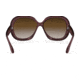 Ray-Ban RB4098 Jackie Ohh II Sunglasses - Womens, Transparent Dark Brown Frame, Grey Gradient Brown Lens, Polarized, 60, RB4098-6593T5-60