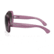 Ray-Ban RB4098 Jackie Ohh II Sunglasses - Womens, Transparent Violet Frame, Grey Gradient Lens, Polarized, 60, RB4098-6591T3-60