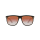 Ray-Ban RB4147 Sunglasses 6039V0-60 - Top Black On Transparent Frame, Clear Gradient Red Mirror Red Lenses