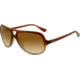 Ray-Ban RB4162 Sunglasses 824/51-5915 - Brown Gradient On Gray Transparent Frame, Crystal Brown Gradient Lenses