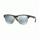 Ray-Ban RB4175 Sunglasses 877/30-57 - Demi Shiny Black Frame, Light Green Mirror Silver Lenses