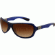 Ray-Ban RB4189 Sunglasses 600513-6416 - Shiny Blue Frame, Brown Gradient Lenses