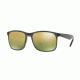 Ray-Ban RB4264 Sunglasses 876/6O-58 - Shiny Grey Frame, Green Polar Mirror Gold Lenses