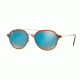 Ray-Ban RB4287 Sunglasses 604/B7-55 - Shiny Brown Frame, Brown Gradient Dark Brown Mir Lenses