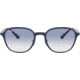 Ray-Ban RB4341 Sunglasses, Clear Gradient Light Blue Lenses, Sanding Dark Blue, 51, RB4341-633119-51
