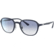 Ray-Ban RB4341 Sunglasses, Clear Gradient Light Blue Lenses, Sanding Dark Blue, 51, RB4341-633119-51