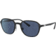 Ray-Ban RB4341 Sunglasses, Dark Blue Lenses, Sanding Black, 51, RB4341-601S80-51