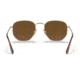 Ray-Ban RB8148 Hexagonal Sunglasses, Demigloss Antique Gold Frame, Brown Lens, Polarized, 51, RB8148-920757-51