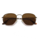 Ray-Ban RB8148 Hexagonal Sunglasses, Demigloss Antique Gold Frame, Brown Lens, Polarized, 51, RB8148-920757-51