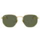 Ray-Ban RB8148 Hexagonal Sunglasses, Legend Gold, Green Lens, Polarized, 51, RB8148-921658-51