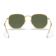 Ray-Ban RB8148 Hexagonal Sunglasses, Legend Gold, Green Lens, Polarized, 51, RB8148-921658-51