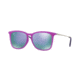 Ray-Ban RJ9063SF Sunglasses 70084V-51 - Violet Fluo Trasp Rubber Frame, Grey Mirror Violet Lenses