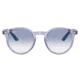 Ray-Ban RJ9064S Sunglasses - Kid's, Trasparent Violet Frame, Clear Gradient Light Blue Lens, 44, RJ9064S-712619-44