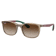 Ray-Ban RJ9076S Sunglasses - Kid's, Transp Brown On Rubber Green Frame, Brown Gradient Lens, 49, RJ9076S-712313-49