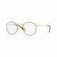 Ray-Ban ROUND METAL RX3447V Eyeglass Frames 2991-50 - Gold On Top Black Frame