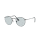Ray-Ban Round Metal Sunglasses - Men's, Gunmetal Frame, Light Blue 50 mm Lenses, RB3447-004-T3-50