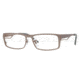 Ray-Ban RX8646 Progressive Eyeglasses Top Gray On Brown Frame / 56 mm Prescription Lenses, 1104-5615