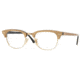 Ray-Ban RX5154 SV Prescription Eyeglasses - Top Brown On Black Demo Lens Frame / 49 mm Prescription Lenses, 2375-4921