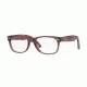 Ray-Ban New Wayfarer Eyeglasses RX5184 with Rx Prescription Lenses 5628-54 - Opal Brown Frame