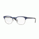 Ray-Ban RX6317 Eyeglass Frames 2863-49 - Top Brushed Blue On Gunmetal Frame