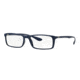 Ray-Ban RX7035 Bifocal Prescription Eyeglasses 5431-54 - Shiny Dark Blue Frame
