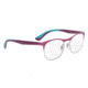 Ray-Ban RY1054 Progressive Prescription Eyeglasses, 47mm, Silver On Top Matte Violet, RY1054-4071-47-PRO
