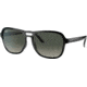 Ray-Ban State Side RB4356 Sunglasses, Grey Gradient Lenses, Black Transparent Black, 58, RB4356-654571-58