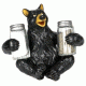 River's Edge Bear Holding Glass Salt &amp; Pepper Shakers