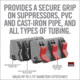 Real Avid Smart Jaws Tube-fit Sleeves, Grey, Red, Medium, AVSFJPF