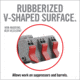 Real Avid Smart Jaws Tube-fit Sleeves, Grey, Red, Medium, AVSFJPF