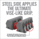 Real Avid Smart Jaws Tube-fit Sleeves, Grey, Red, Medium, AVSFJPF