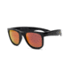 Real Kids Shades Unbreakable Waverunner FlexFit Sunglasses, Black Frame with Black Red Revo Lens, Young Adult 10WAVBKRDR