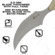 Reapr Tac Talon Fixed Blade Knife, 3in, 420 Stainless Steel, Talon Blade, Black / Desert Tan, 11041