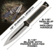 Reapr Versa Spear Dagger 6.5'' Blade W/textured Finish