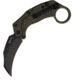 Reate Knives EXO-K Green Black Folding Knife, 4.5in Closed, 3.13in Black Coated Bohler N690 SS Hawkbill Blade, Green Textured Aluminum Handle, EXO-K GREEN BLK PVD