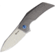 Reate Knives T2500 Framelock Folding Knife, Gray, Gray bead blast finish titanium handle, T2500 FRAMELOCK BEAD BLAST