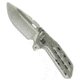 Reate Reate Knives Terminator-TX228 Bead Blast Titanium 3.7&quot; Satin M390, Gray, Bohler M390, adult, BHQ-220408