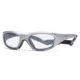 Rec Specs MX-20 Protective Eyewear Silver Frame,Clear Lens, Unisex MX-20PLSI5117125C