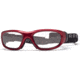 Rec Specs MX-21Protective Eyewear Crimson Frame,Clear Lens, Unisex MX-21CMBK4817C