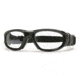 Rec Specs MX-21 Protective Eyewear Shiny Black Frame,Clear Lens, Unisex MX-21SHBK4817C