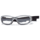 Rec Specs MX-21 Protective Eyewear Silver Frame,Clear Lens, Unisex MX-21PLSI4817C