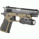 Recover Tactical 1911 Grips with Integrated Rail Adapter and Changeable Panels, FDE w/ FDE &amp; Black, CC3P-0201