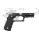 Recover Tactical CC3C Compact 1911 Grip &amp; Rail System, Picatinny, Black Polymer, CC3C-01