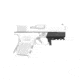 Recover Tactical GR30 Rail Adapter For The Glock 29, 30 &amp; 36, Black, GR30-01